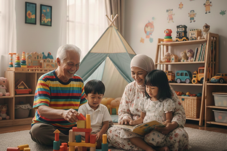 Manfaat Mengasuh Cucu Bagi Lansia